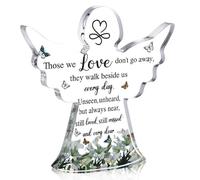 Sympathy Gift Memorial Gift Bereavement Gifts Remembrance Gifts Angel Acrylic Plaque Condolence Table Decorations for Loss of Loved One Dad Mum Husband Friend