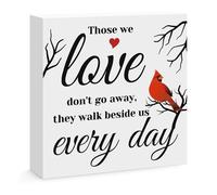Sympathy Gift Memorial Wooden Block Sign Shelf Desk Table Decor Sign Memorial Gifts for Loss of Loved Funeral Grief Condolence Gift Bereavement Remembrance Decor