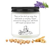 Sympathy Gift, Natural Soy Wax Memorial Candle with Lavender Scent | Bear Pattern Bereavement Gift, 3.5oz Remembrance Candle for Loss of Dad Mum Pet, Thinking of You Memorial Gift for Loved Ones