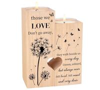 Sympathy Gift, Wooden Memorial Candle Holders for Loss, Memorial Candles, Condolence Gifts, Bereavement Candle Holders in Memory of Loss of Love One