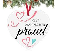 Sympathy Gifts for Loss Bereavement Keepsake Christmas Ornament Anniversary of Passing Memorial Gifts for Loss of Mom Grandmother Sister Grief Gift for Funeral Remembrance Ceramic Ornament