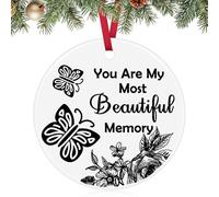 Sympathy Gifts for Loss Christmas Ornament Memorial Gifts for Loss of Dad Mom Husband Sister Ceramic Ornament Bereavement Funeral Gifts Condolences Gift Ornament for Loss Grieving Gifts
