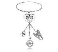 Sympathy Gifts for Loss of Dad Car Hanging Accessories Loss of Father Dad Sympathy Ornament Gift Car Mirror Accessories in Memory of Dad Remembrance Gift Loss Memorial Gift Car Hanging Ornament