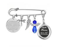 Sympathy Gifts for Loss of Husband To My Husband In Heaven I Was Supposed to Spend the Rest of My Life With You Memorial Gifts for Loss of Loved One DIY Mini Mini Photo Frame Brooch (Blue)