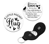 Sympathy Gifts for Loss of Loved Memorial Pocket Hug Token Memorial Grief Condolences Bereavement Gift Ideas for Loss Mom Dad Grandma Mom Miscarriage Gifts for Women Stainless Steel Double Side Coin