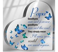 Sympathy Gifts for Loss of Loved One, Memorial Gifts for Loss of Grandpa, In Memory of Papa Plaque, Bereavement Condolences Grief Gifts, Funeral Remembrance Decor Ornament Sign