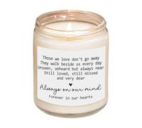 Sympathy Gifts for Women, Handmade Lavender Candle Always On Our Minds Forever in Our Hearts, Bereavement/Thinking of You Pocket Hug Gifts for Men Colleagues Students Friends Coworker