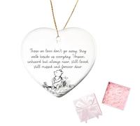 Sympathy Gifts, Memorial Heart Ceramic Memorial, Thinking of you Gifts, Ceramic Heart Suitable Sympathy Sadness Grief for Loss of Loved One in loving Memory Plaque