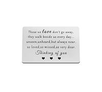 Sympathy Gifts Metal Wallet Insert Card Memorial Gift for Brother Bereavement Gift for Loss of Father Mother Condolence Gift Engraved Wallet Insert Card in Memory of Father Mother Remembrance Gift