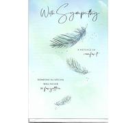 Sympathy Greeting Card 13 x 19.5 Cm With Sympathy A Message of Comfort Someone So Special Will Never Be Forgotten