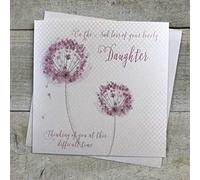 Sympathy Handmade Card - Loss of Daughter - by WHITE COTTON CARDS VN97-D