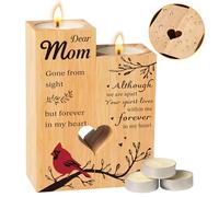 Sympathy Memorial Candlestick- Memorial Gift for mom - Heartfelt Tribute Candle Holder for Remembrance for Any Special Occasions