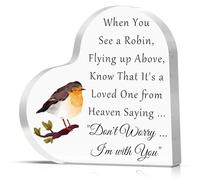 Sympathy Memorial Condolence Gift for Loss Acrylic Decorative Sign Sympathy Bereavement Gift Grief Sorry for Your Loss for Mom Dad Grandma Grandpa Sister Funeral Grieving Present Table Desk Home Decor