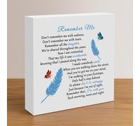 Sympathy Plaque for Women Men Memorial Gift 5 X 5 Inch Sympathy Table Decor for Loss of Sister Friends Funeral Condolences Bereavement Grief Present in Memory of Husband Wife Home Desk Sign Decor