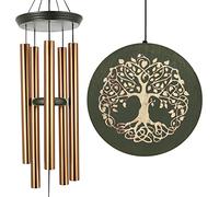 Sympathy Wind Chimes Outdoors Deep Tone, Memorial Wind Chimes for Loss of a Loved One Engrave Tree of Life,Bereavement/Sympathy Gift in Memory of Loved One Loss of Mother Father Condolence Remembrance