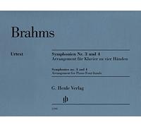 SYMPHONIES N 3 ET 4, ARRANGEES POUR PIANO A QUATRE MAINS