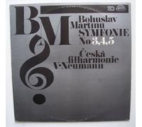 Symphonies Nos. 3, 4, 5 2 LP's [Vinyl] Bohuslav Martinu; Vaclav Neumann and Czech Philharmonic Orchestra