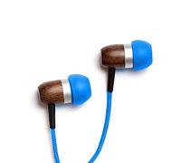Symphonized GLXY Premium Genuine Wood In-ear Noise-isolating Headphones with Mic and Nylon Cable (Blue)