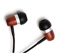Symphonized GLXY Premium Genuine Wood In-ear Noise-isolating Headphones with Mic and Nylon Cable (Cherry)