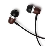 Symphonized GLXY Premium Genuine Wood In-ear Noise-isolating Headphones with Mic and Nylon Cable (Ebony)