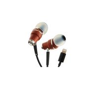 Symphonized NRG MFI Earbuds, Certified Lightning Earbuds Compatible with Apple iPhone/iPad/iPod, Premium Genuine Bubinga Wood in-Ear Noise Isolat