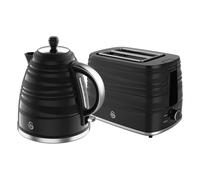 Symphony 2 Slice Toaster and Cordless Kettle Bundle in Black