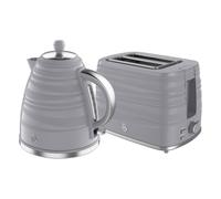 Symphony 2 Slice Toaster and Cordless Kettle Bundle in Grey