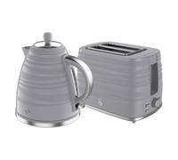 Symphony 2 Slice Toaster and Cordless Kettle Bundle in Grey