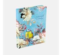 Symphony A Notecard Wallet - 12 Blank Greeting Cards & Envelopes in 4 Bird & Floral Designs - Decorative Notecard Set for Thank You Notes, Invitations & Correspondence