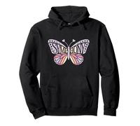 Symphony Butterfly - Personalized Cute Name Word Art Pullover Hoodie
