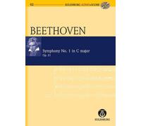 Symphony No. 1 in C major op. 21 Study score orchestra Beethoven with CD Ernst E