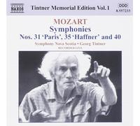 Symphony Nova S Mozart: Symphonies Nos. 31, 35 and 40, Tintner Memorial Edi (CD)