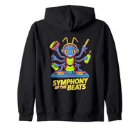 Symphony Of The Beats Animal DJ Fun Zip Hoodie