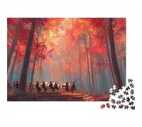 Symphony Orchestra Performs Outdoors in A Lush Autumn Forest 1000pcs (75x50cm) Erwachsenenpuzzle - Erwachsenenpuzzle DIY-Puzzlespielzeug