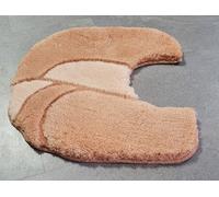 Symphony Salmon/Pink MIX Toilet Mat with Cutout 55x55cm Pile Height: 15-30mm