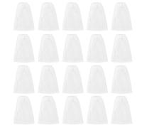 Symphonyw Aquarium Filter Bags, 20 Pcs Cotton Fish Tank Filter Bags Aquarium Filter Sock Small Mesh Bags for Aquarium Battery Powered Gravel Cleaner
