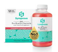 Symprove Liquid Probiotic, Billions of Live & Active Bacteria, Strawberry & Raspberry Flavour, Water-Based, Dairy & Gluten Free, Vegan (12 x 500ml)