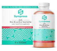 Symprove Live & Active Water-Based Hydration Support Supplement Strawberry & Raspberry Flavour - 4 Week Pack
