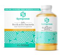 Symprove Mango and Passionfruit 4-Week Pack | Daily Essential Gut Health Supplement | Probiotic Drink with Live Bacteria, Vegan | 4x500ml