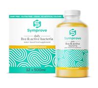 Symprove Pineapple Gut Health Supplement, 12 x 500ml Probiotic Drink with Live & Active Bacteria, Vegan, Dairy-Free, Water-Based Formula, Daily Digestive Support