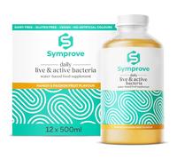 Symprove Mango and Passionfruit 12-Week Pack | Daily Essential Gut Health Supplement | Probiotic Drink with Live Bacteria, Vegan | 12x500ml