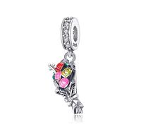 Symretie Charms Beads 925 Sterling Silver for Pandora Bracelet, Dangle Pendant Charms for Necklace and Bracelet Jewelry Gifts for Women.