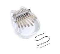 Symtmetry Symmetry Finger Thumb Piano, 8 Key Exquisite Finger Thumb Piano, Marimba Musical Good Accessory Pendant Gift, Mini 8 Keys Kalimba Thumb Piano, Piano Gift for Kids Adult (CRYSTAL MONSTER)