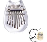 Symtmetry Symmetry Finger Thumb Piano,8 Key Exquisite Finger Thumb Piano,Mini Kalimba Thumb Piano,Marimba Musical Good Accessory Pendant Gift,Portable Thumb Piano for Beginners (Crystal Monster)