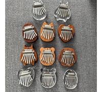 Symtmetry Symmetry Finger Thumb Piano,8 Key Exquisite Finger Thumb Piano,Mini Kalimba Thumb Piano,Marimba Musical Good Accessory Pendant Gift,Portable Thumb Piano for Beginners (Wood Bear)