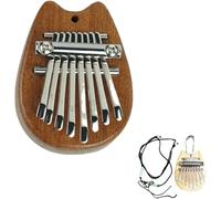 Symtmetry Symmetry Finger Thumb Piano,8 Key Exquisite Finger Thumb Piano,Mini Kalimba Thumb Piano,Marimba Musical Good Accessory Pendant Gift,Portable Thumb Piano for Beginners (Wood Monster)