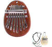 Symtmetry Symmetry Finger Thumb Piano,8 Key Exquisite Finger Thumb Piano,Mini Kalimba Thumb Piano,Marimba Musical Good Accessory Pendant Gift,Portable Thumb Piano for Beginners (Wood)