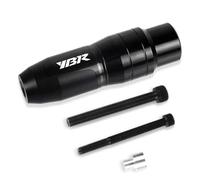 SYMWBD Crash Bar Motorcycle Exhaust Slider Crash Protector For YBR125 YBR250 YBR 125 250 2005-2014 Frame Sliders Crash Pad Motorbike Exhaust protectors(Black,X-1)