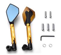 SYMWBD Rearview Side Mirrors Motorcycle Rear View Mirror For Suzuki GSR 750 GSR 600 GSR 400 GSR400 GSR600 GSR750 GSR 750 600 Side Rearview Mirrors Side View Mirror Set(Gold)