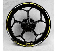 SYMWBD Reflective Decal Motorcycle Wheel Stickers For R125 R6 R7 R 125 R 6 R 7 Rims Decal Wheel Reflective Decoration Decals Wheel Rim Stickers(Color 19)